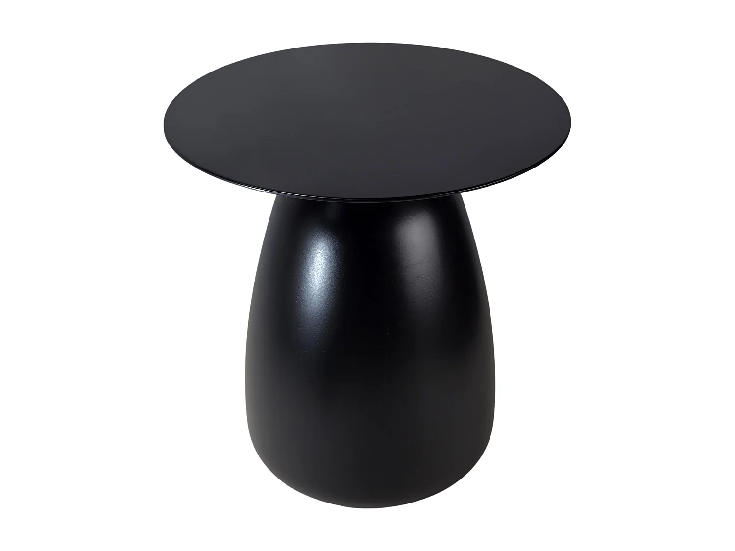 Stolik drewniany różne kolory Kayani Baobab 34, śr. 32,5 cm, czarny