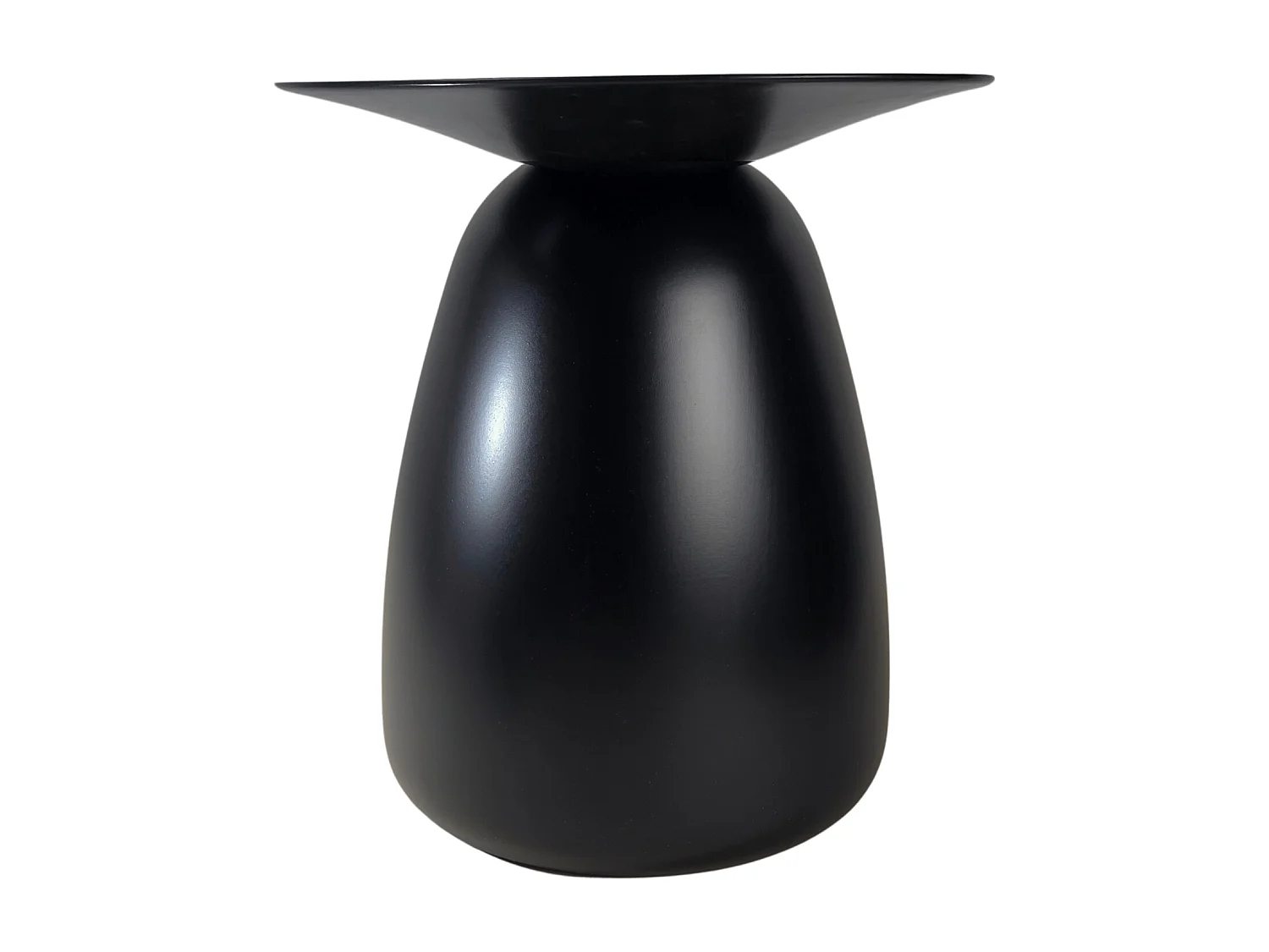 Stolik drewniany różne kolory Kayani Baobab 34, śr. 32,5 cm, czarny