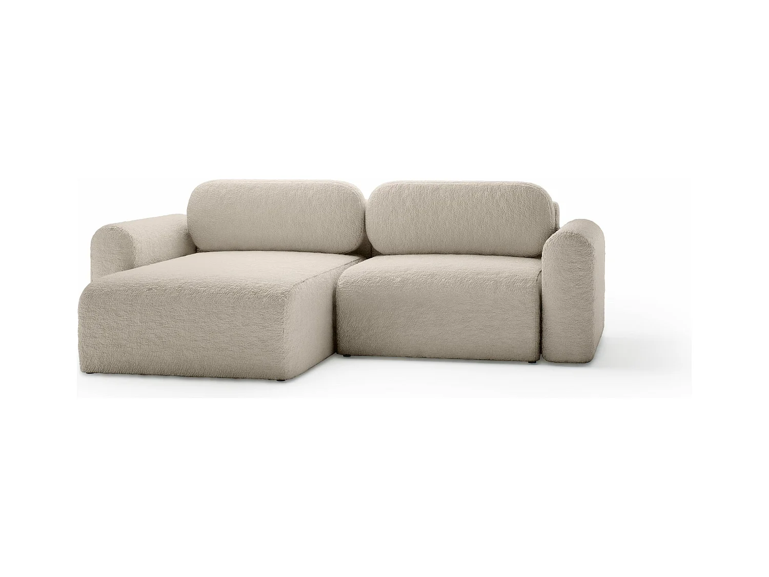 SOFA D'ANGLE Tissu Bouclé Carpin Mini Beige (Anthology 2)