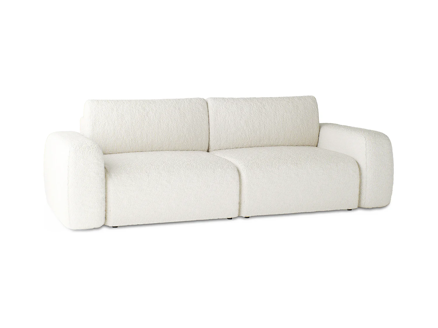 CANAPÉ CONVERTIBLE Tissu Bouclé Sassari Ivoire (Anthology 1)