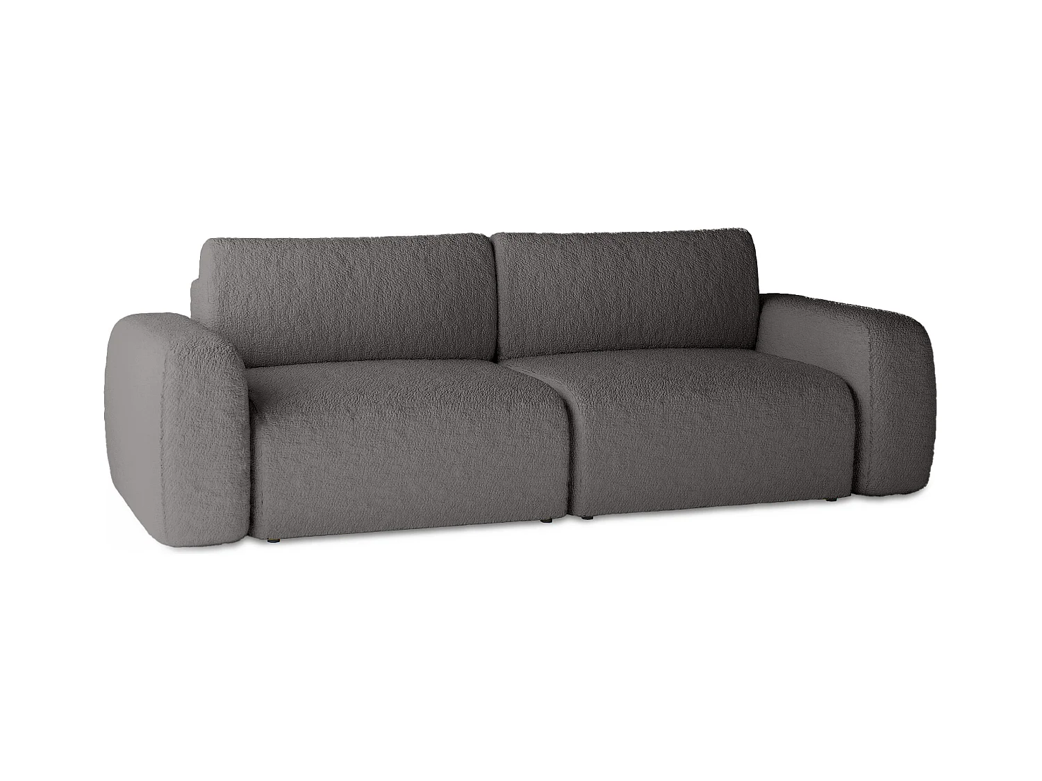 CANAPÉ CONVERTIBLE Tissu Bouclé Sassari Graphite (Anthology 18)
