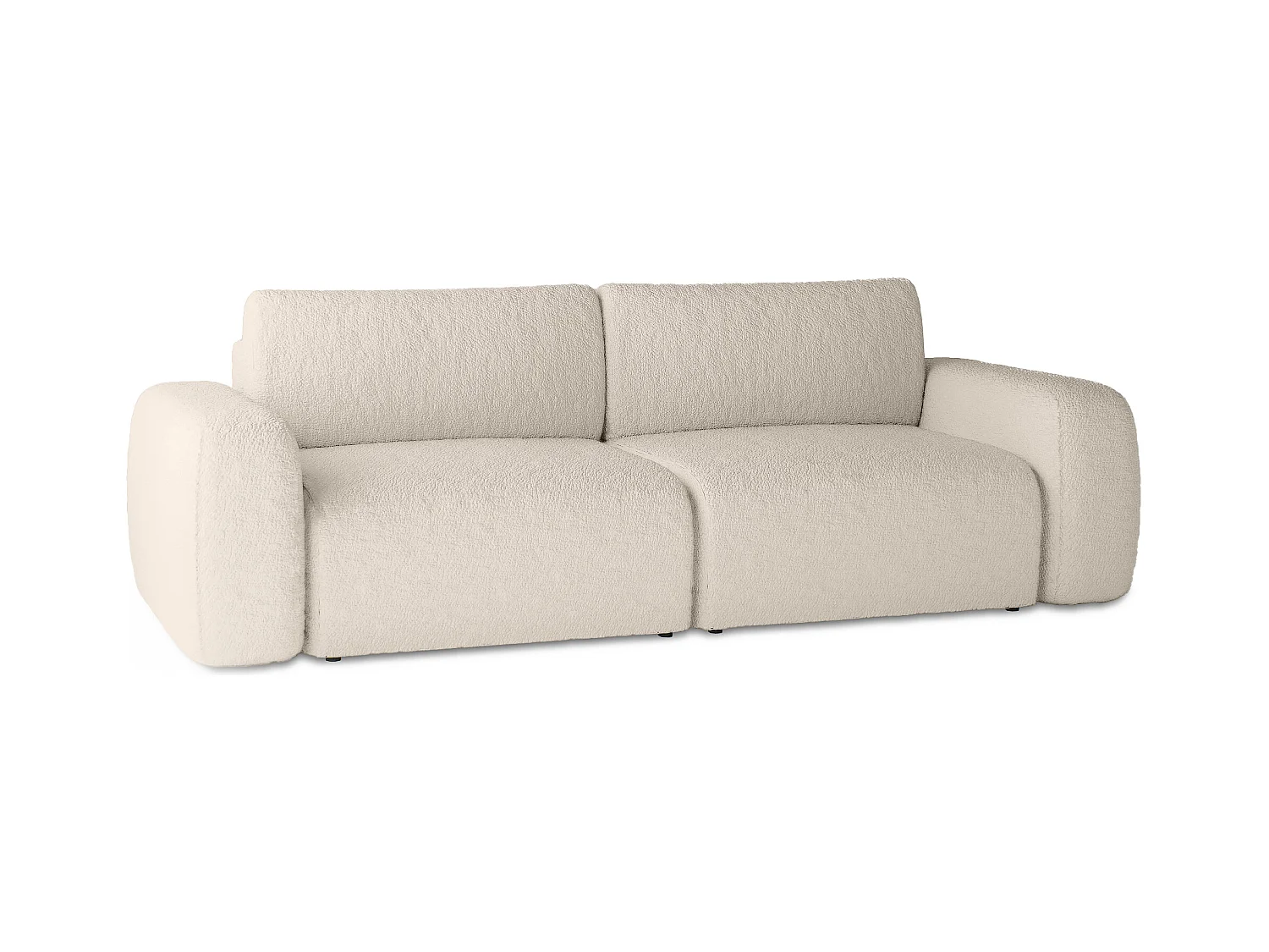 CANAPÉ CONVERTIBLE Tissu Bouclé Sassari Beige (Anthology 2)
