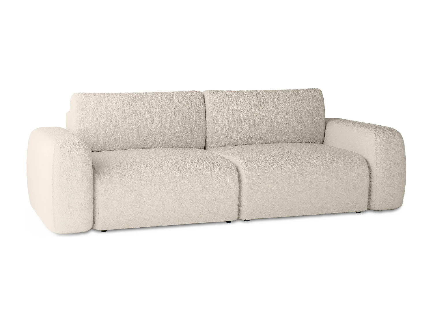 CANAPÉ CONVERTIBLE Tissu Bouclé Sassari Beige (Anthology 2)