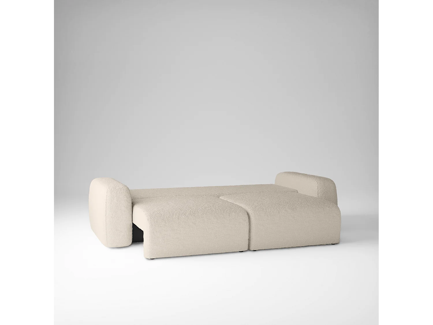 CANAPÉ CONVERTIBLE Tissu Bouclé Sassari Beige (Anthology 2)