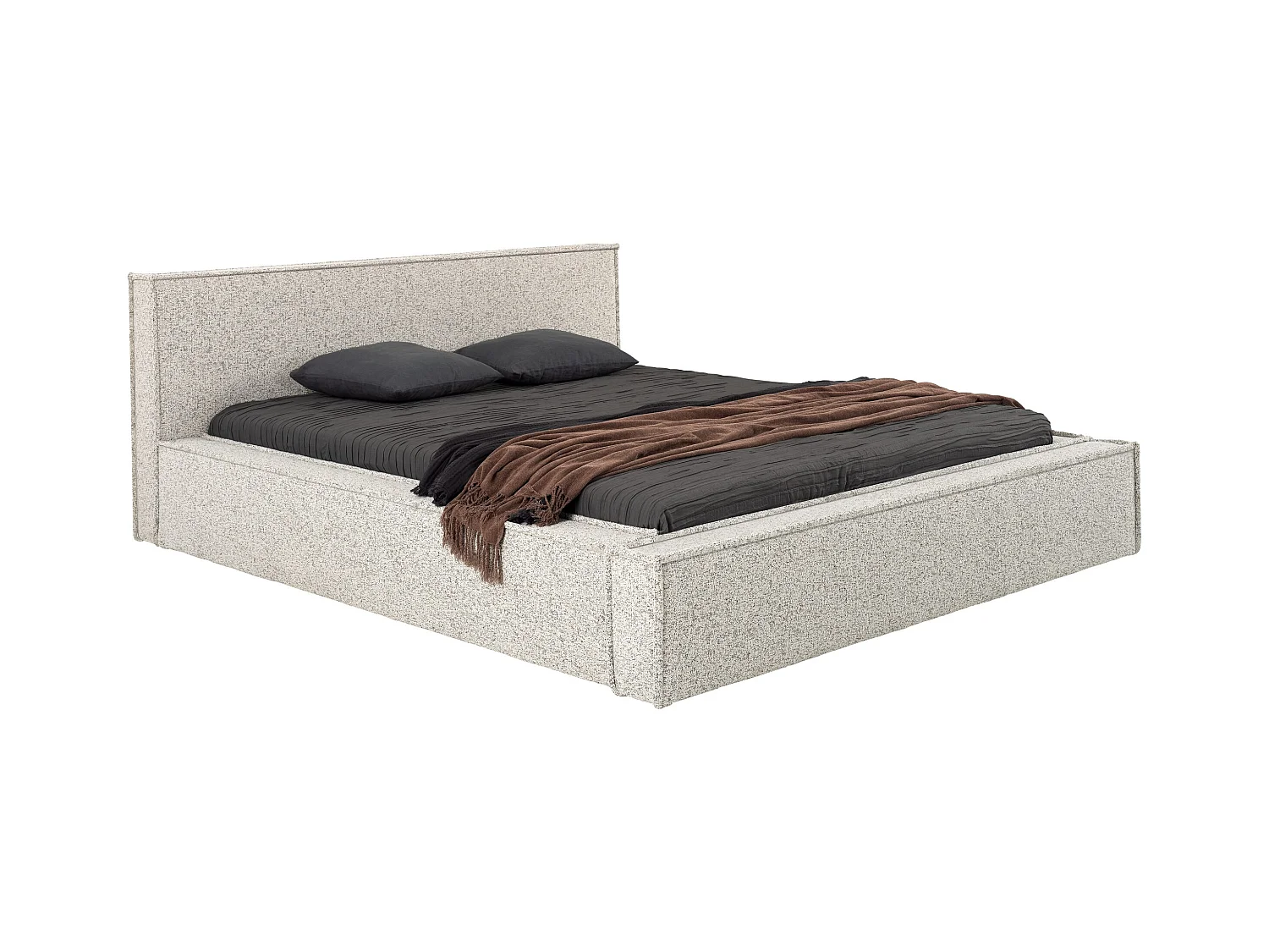 POLSTERBETT Molde mit Bettkasten 140x200 cm, Beige