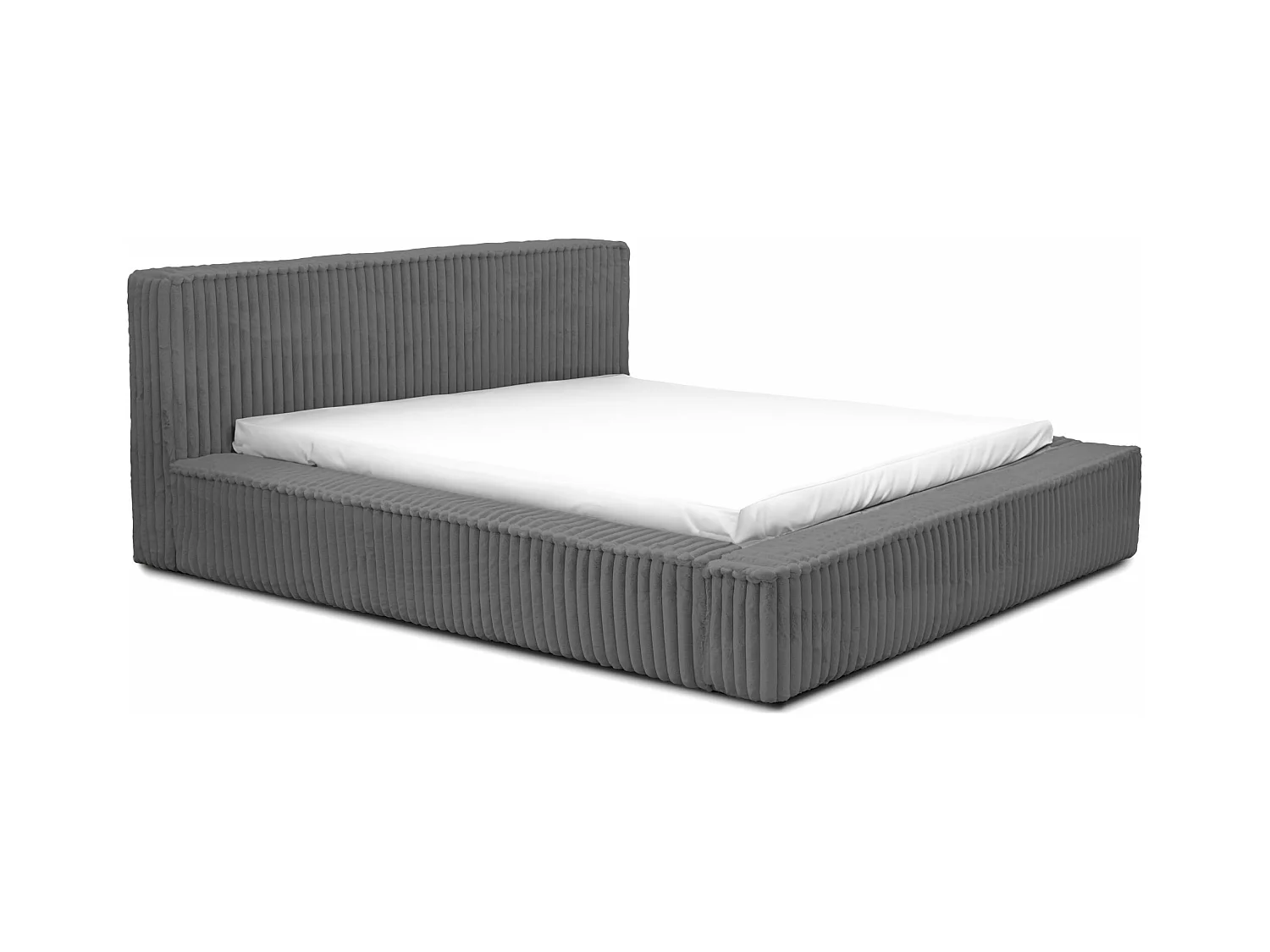 POLSTERBETT Doppelbett Burren 180x200 cm Grau