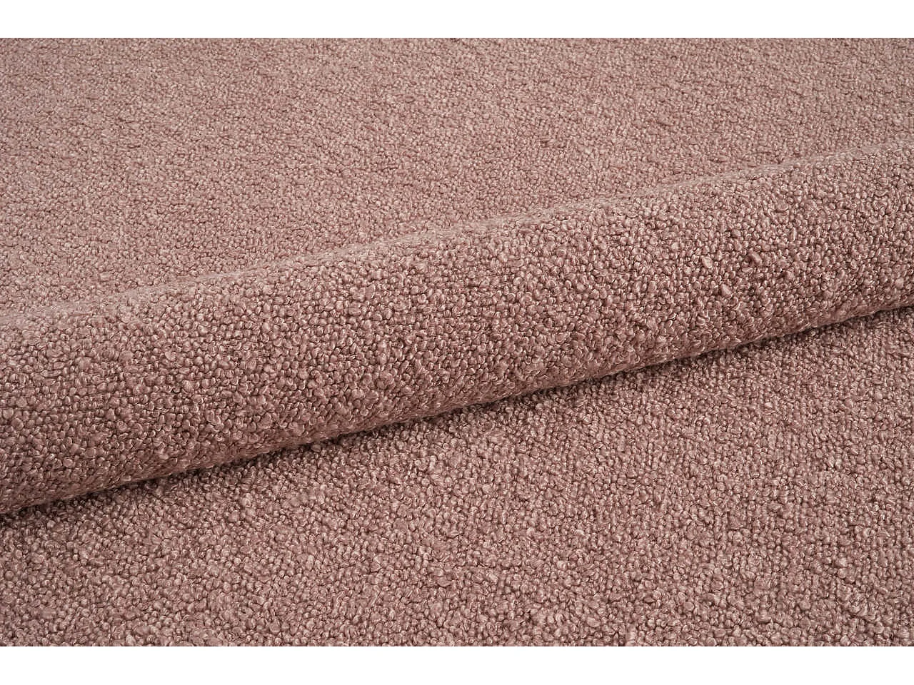 POLSTERBETT aus Bouclé-Stoff Ranis 120x200 cm, Naturrosa