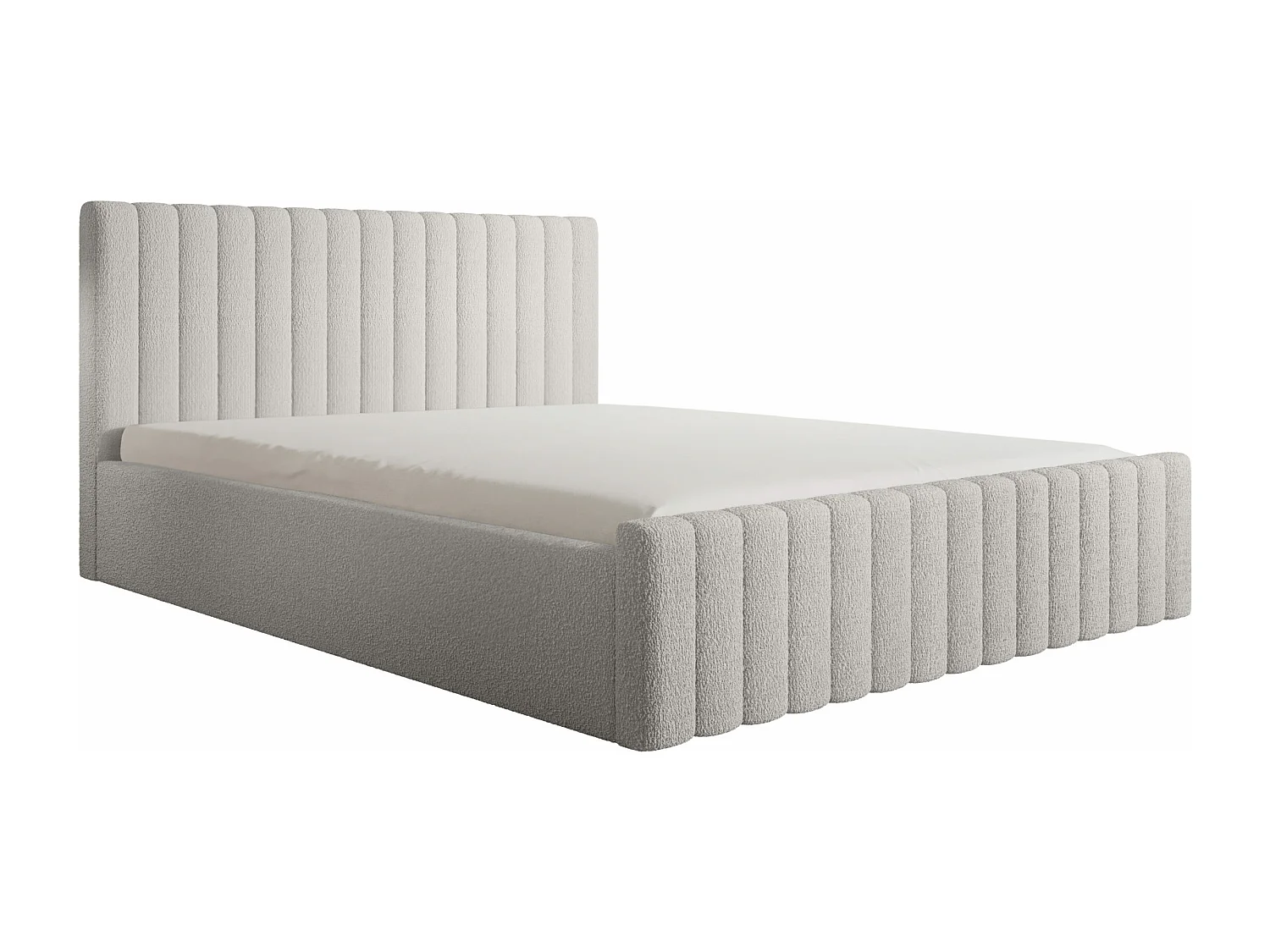 POLSTERBETT Mit Bettkasten Dalbes Weiß 120x200