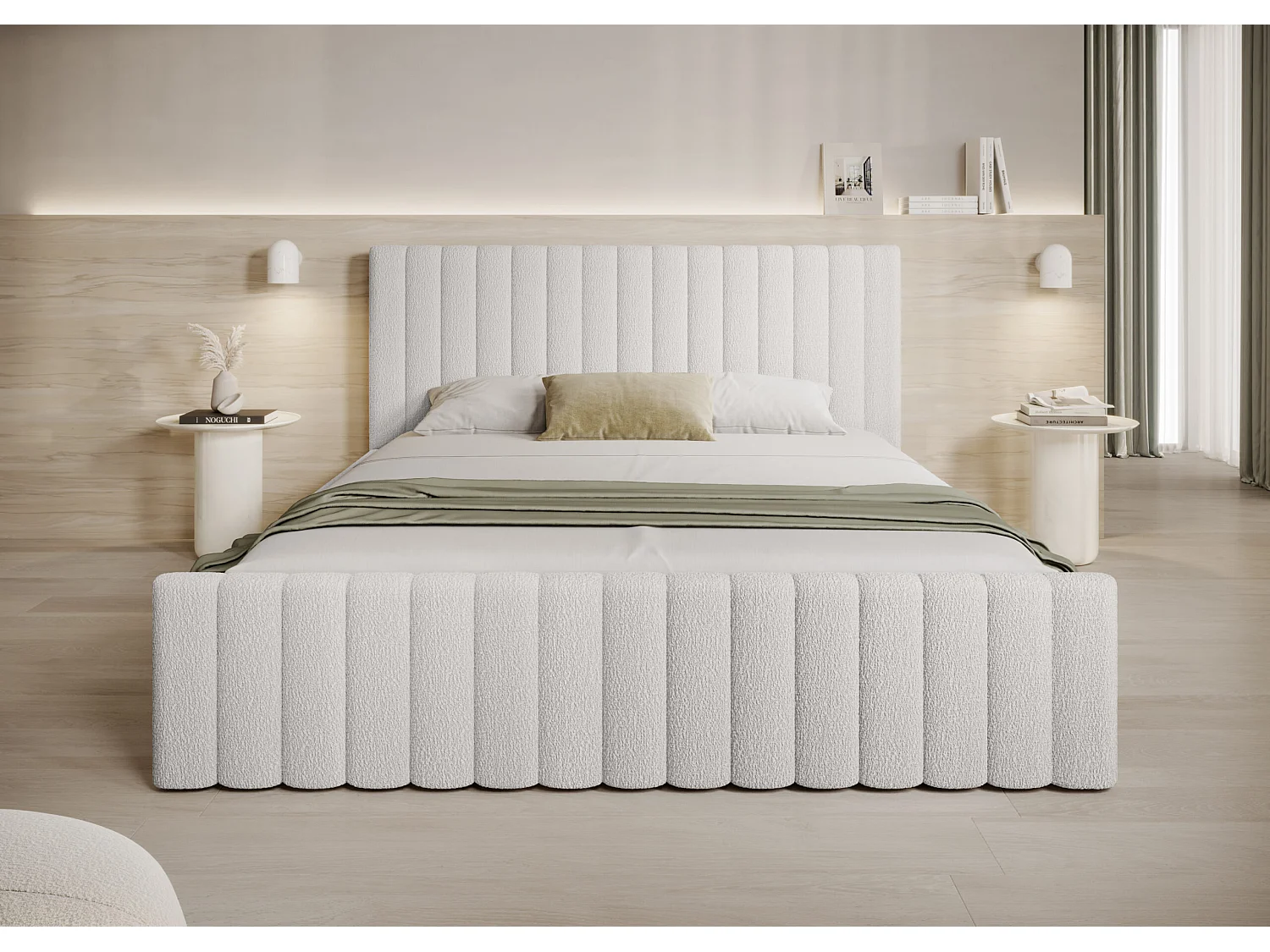 POLSTERBETT Mit Bettkasten Dalbes Weiß 120x200