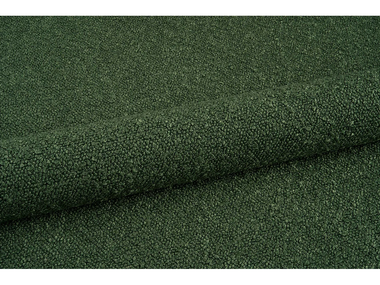 POLSTERBETT aus Bouclé-Stoff Ranis 160x200 cm, Dunkelgrün