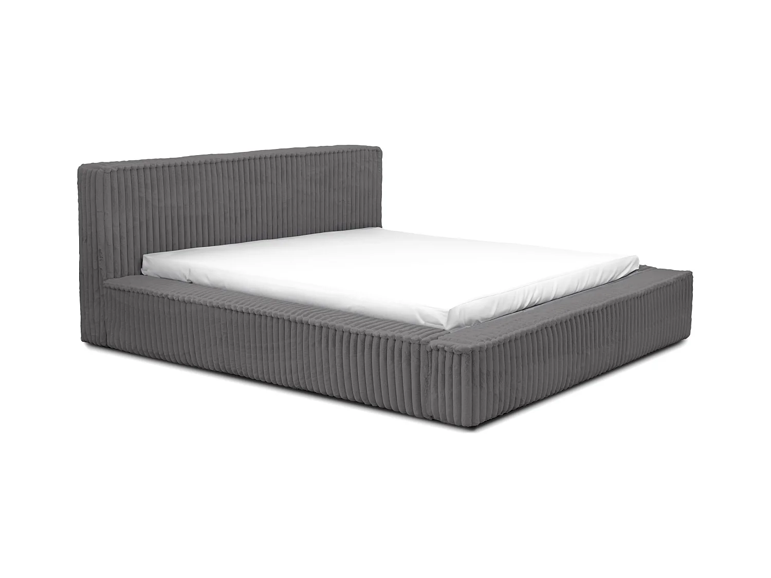 POLSTERBETT Doppelbett Burren 160x200 cm Grau