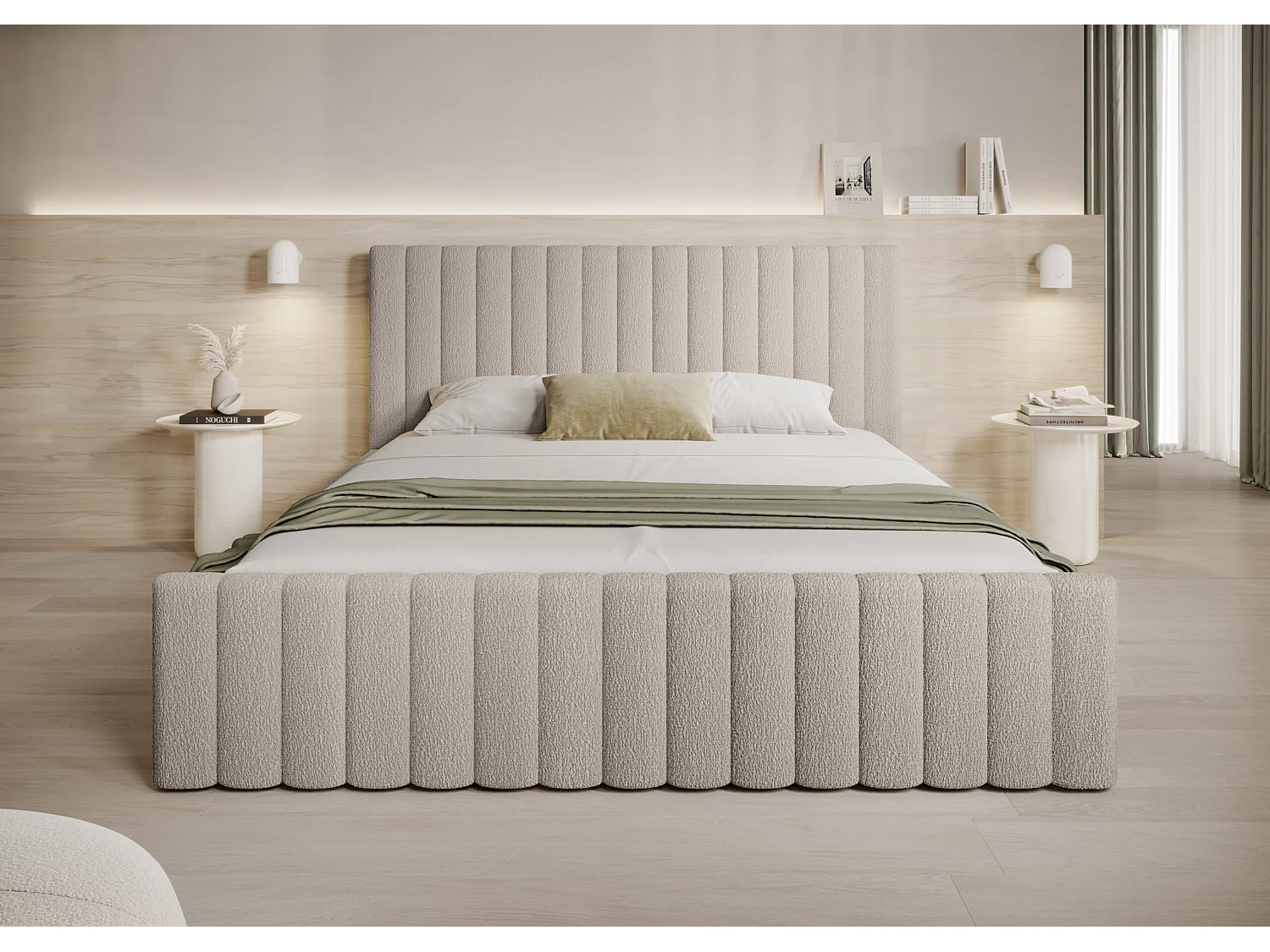 POLSTERBETT Mit Bettkasten Dalbes Beige 140x200
