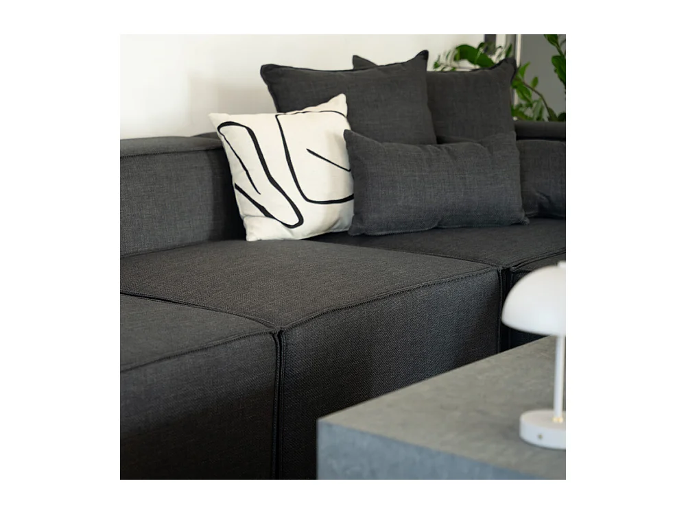Home Deluxe Canapé modulable VERONA Anthracite XXL