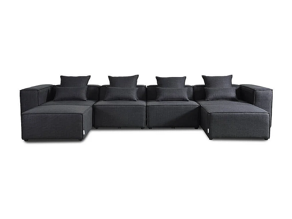 Home Deluxe Canapé modulable VERONA Anthracite XXL