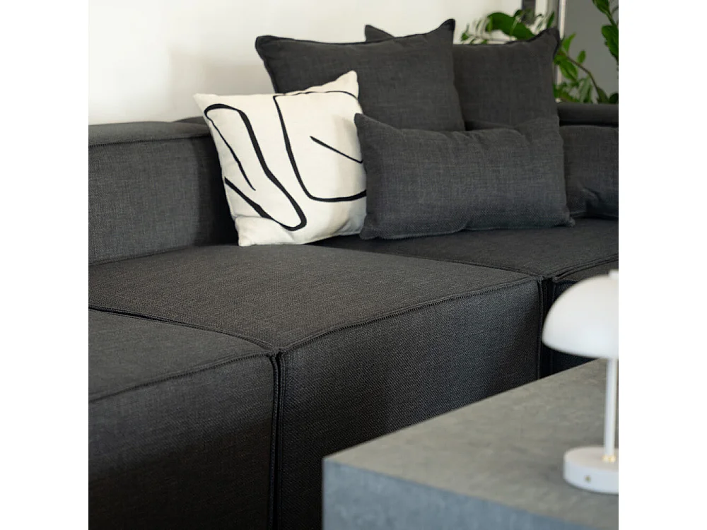 Home Deluxe Canapé modulable VERONA Anthracite XXL