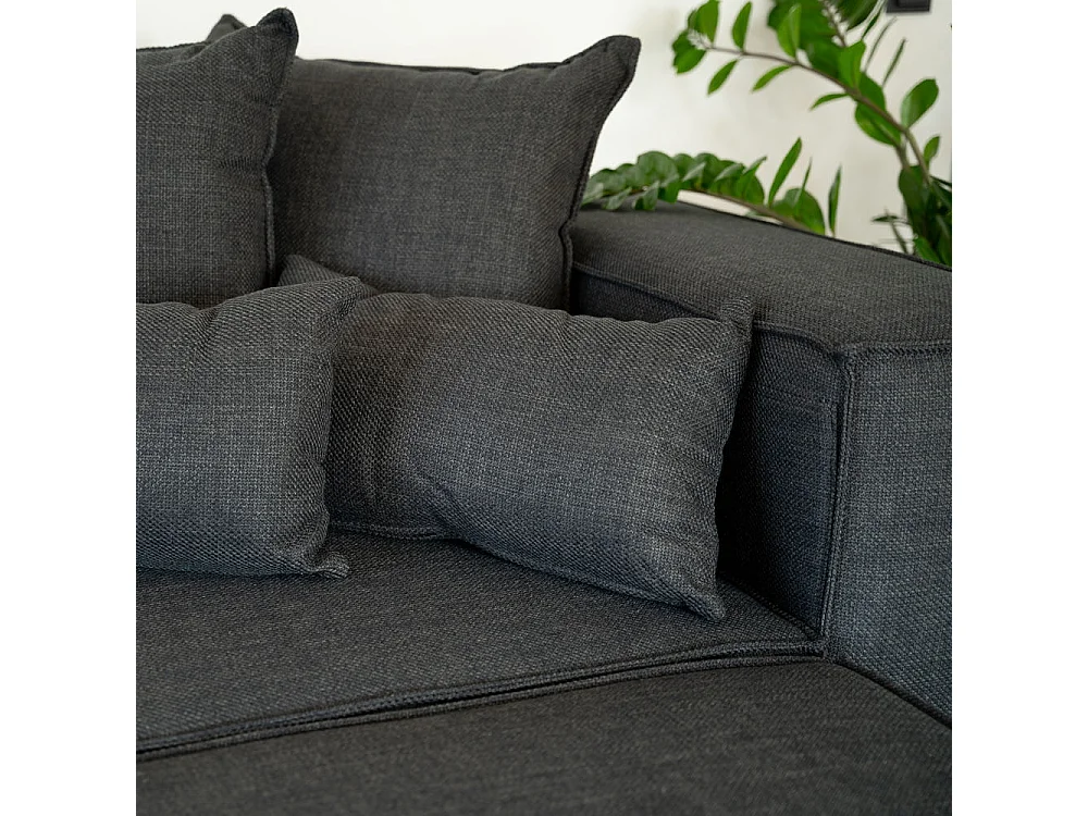 Home Deluxe Canapé modulable VERONA Anthracite XXL