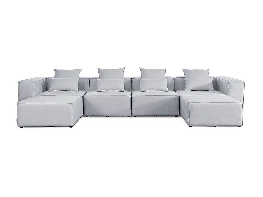 Home Deluxe Canapé VERONA gris clair XXL