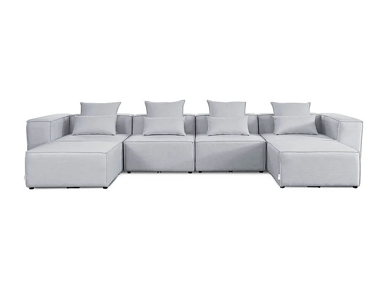 Home Deluxe Canapé VERONA gris clair XXL