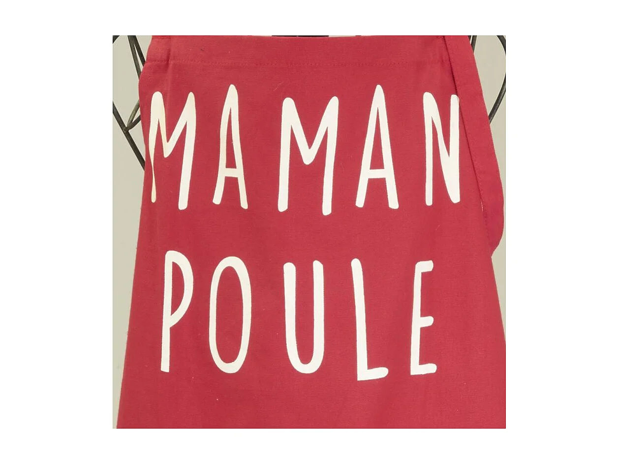 Tablier en coton Famille poule Maman Poule