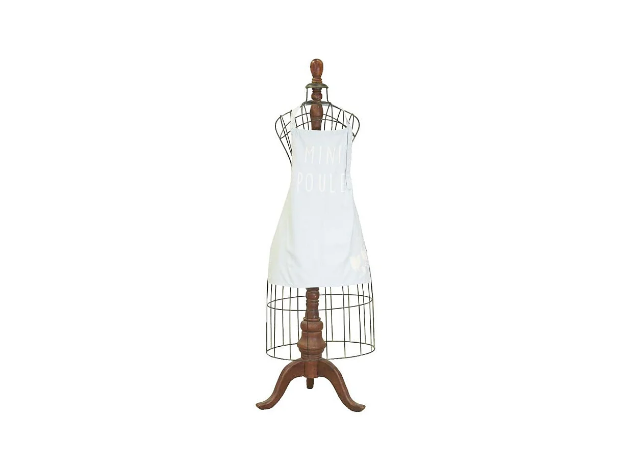 Tablier en coton Famille poule Enfant mini poule