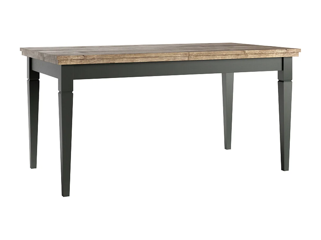 Table à manger extensible 6 à 8 places Martin Vert et Bois