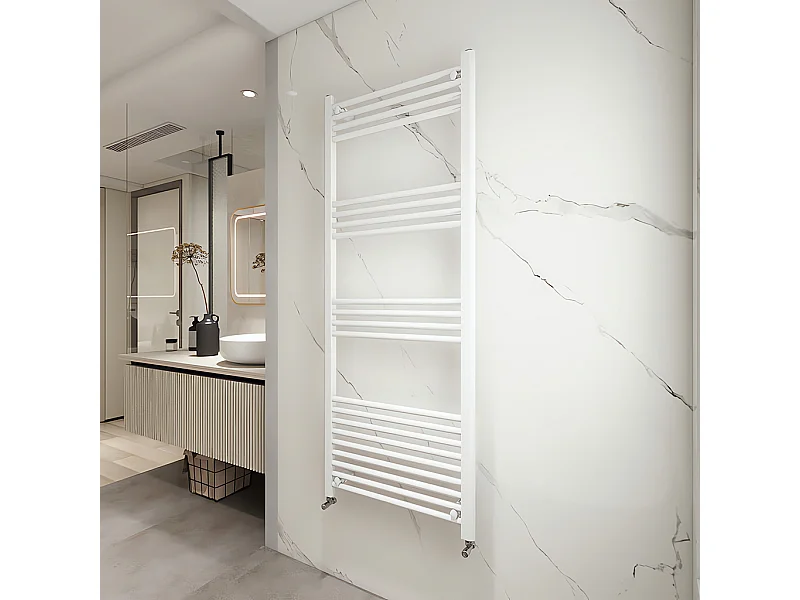 Porta asciugamani radiatore 1500x600mm riscaldamento ad acqua Watt 609.88 bianco
