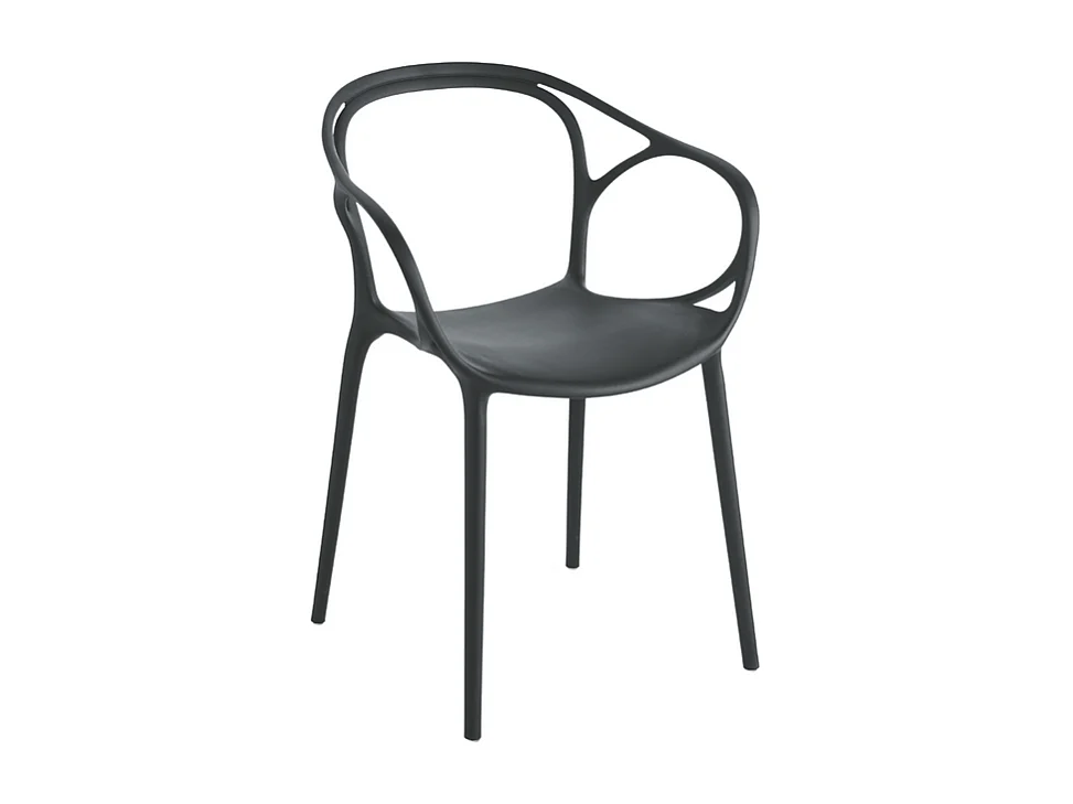 Conjunto de 2 sedians moderno "Mistral" então pranzo em polipropilene versatili cm 57x55 80h