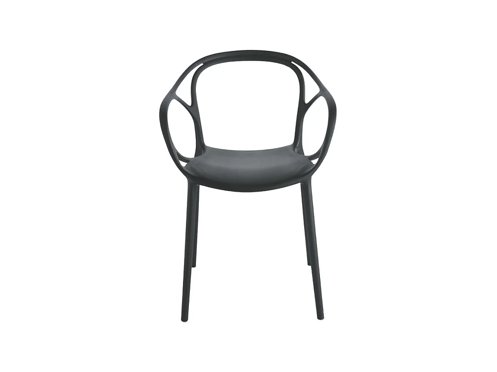 Set de 2 sedians moderne "Mistral" puis pranzo en polipropilene versatili cm 57x55 80h