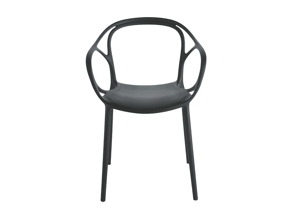 Conjunto de 2 sedians moderno "Mistral" então pranzo em polipropilene versatili cm 57x55 80h