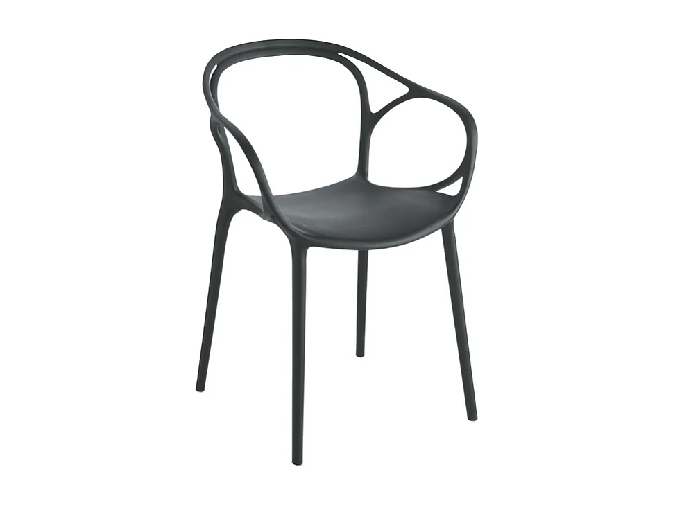 Conjunto de 2 sedians moderno "Mistral" então pranzo em polipropilene versatili cm 57x55 80h