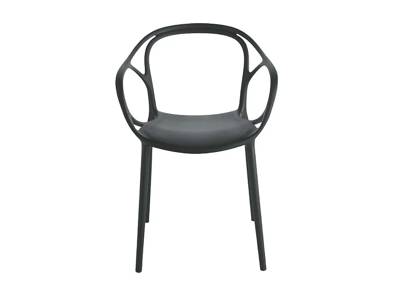 Set von 2 moderne "Mistral" Sitzmöbel dann pranzo in polipropilene versatili cm 57x55 80h