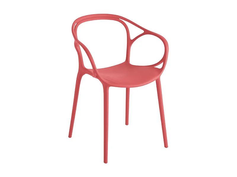 Lot de 2 chaises "Mistral" moderne en polypropylène cm 57x55 80h