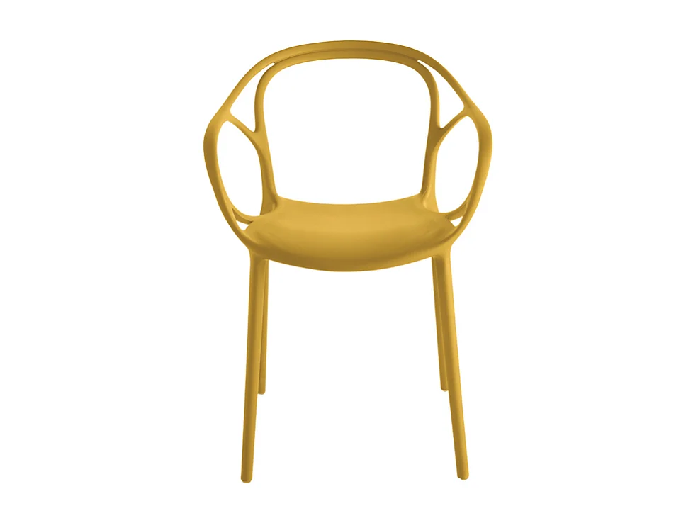 Set von 2 Stühlen "Mistral" aus Polypropylen, modern und vielseitig, 57x55 cm 80h