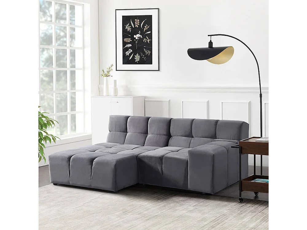 Home Deluxe Canapé modulable ORLENA - L gauche Anthracite