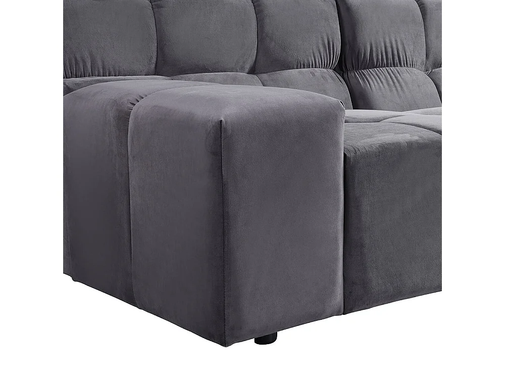 Home Deluxe Canapé modulable ORLENA - L droite Anthracite