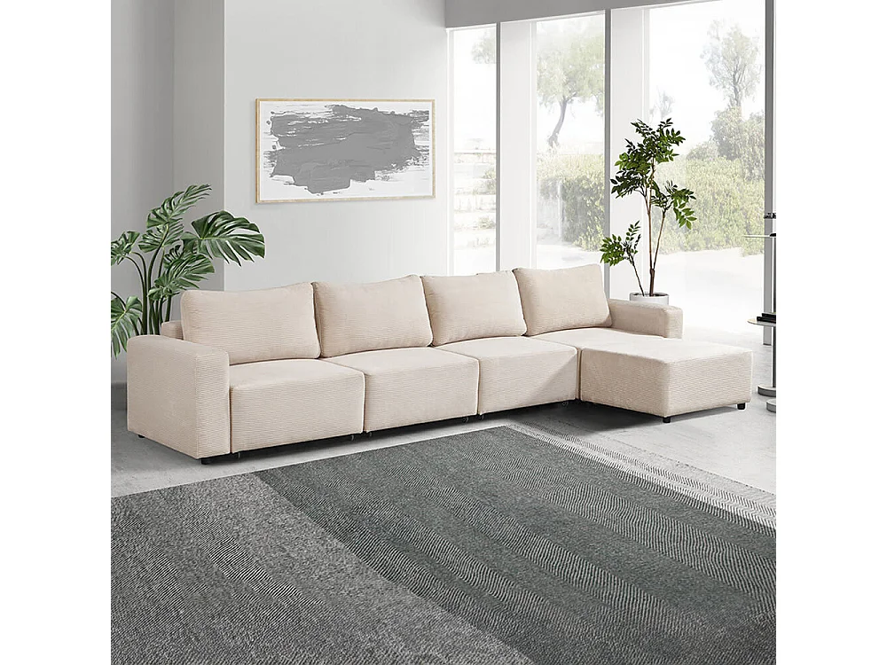 Home Deluxe Canapé-lit modulable VINA XL, Beige