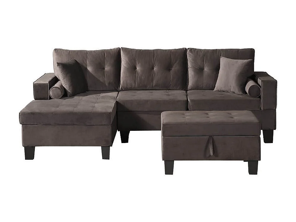 Home Deluxe Canapé ROM velours marron