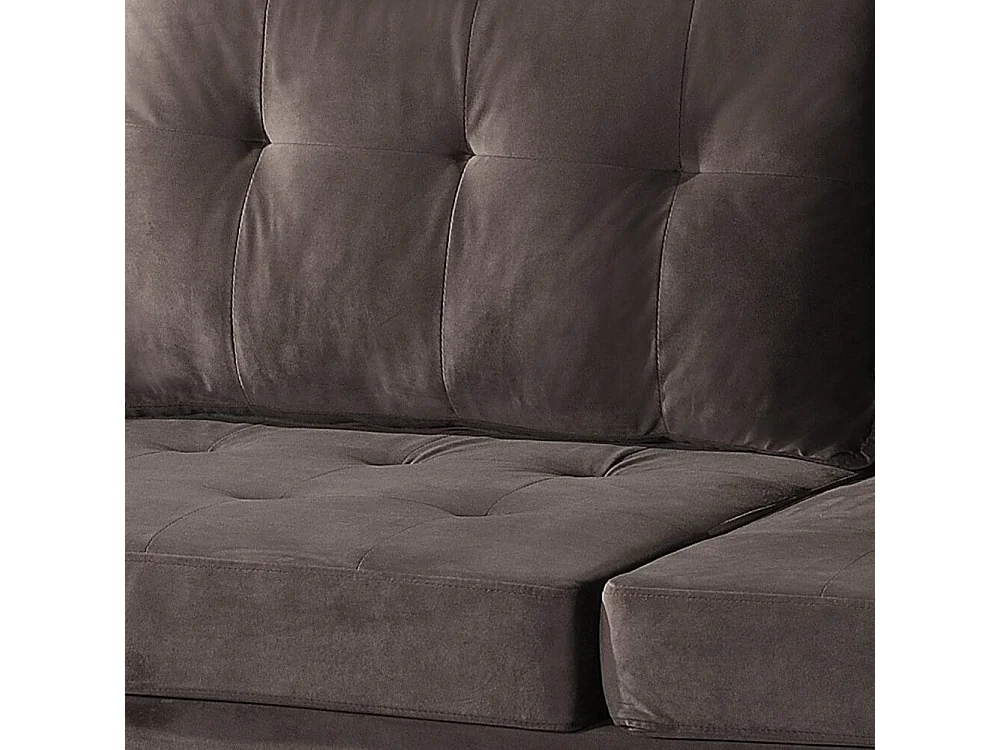 Home Deluxe Canapé ROM velours marron