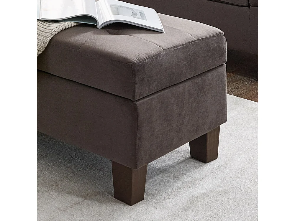 Home Deluxe Canapé ROM velours marron