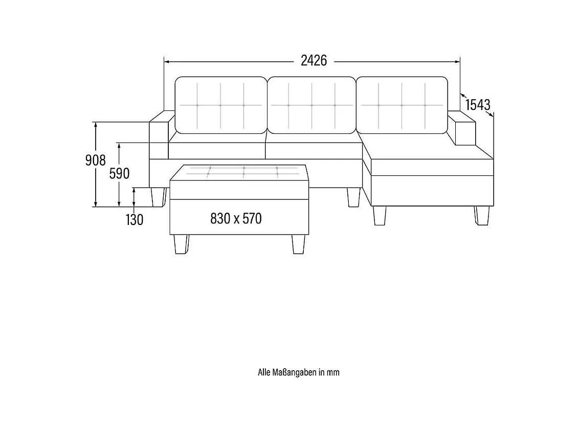 Home Deluxe Canapé ROM velours marron