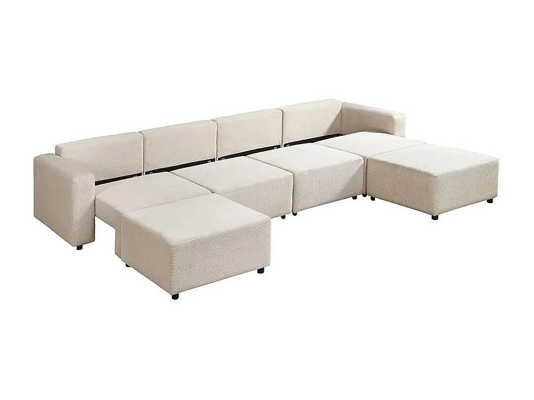 Home Deluxe Canapé-lit modulable VINA XXL, Beige