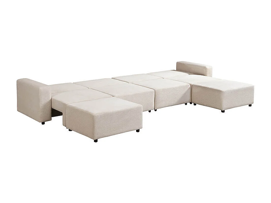 Home Deluxe Canapé-lit modulable VINA XXL, Beige