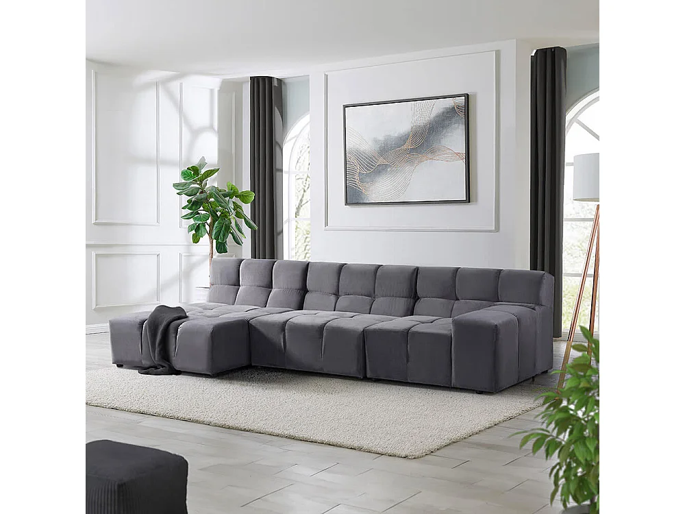 Home Deluxe Canapé modulable ORLENA - XL - Gauche Anthracite