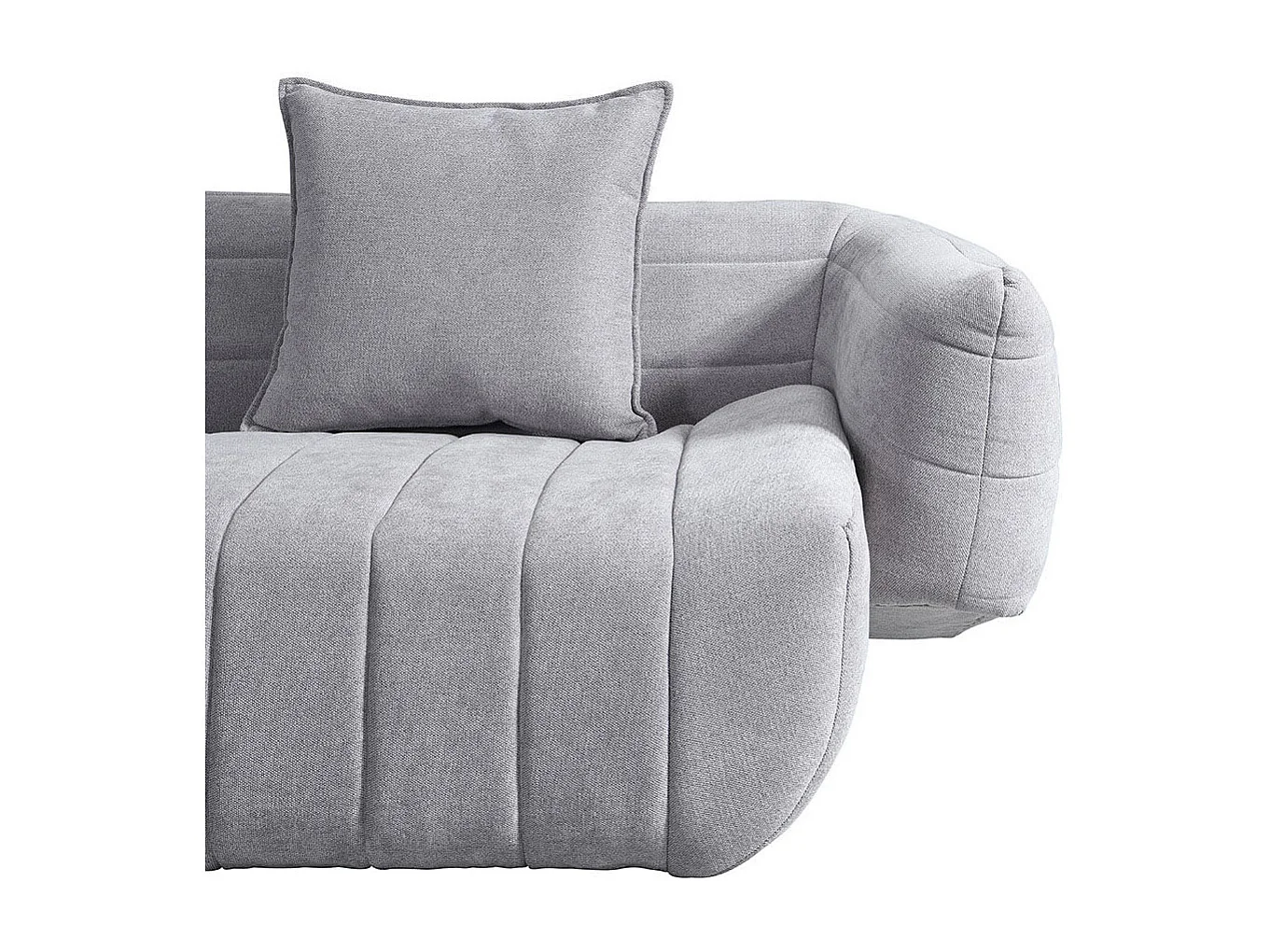 Home Deluxe Canapé confort NORANA Gris - 234 x 103 x 80 cm