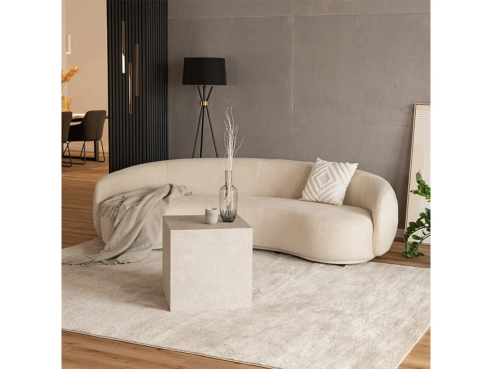 Home Deluxe - Canapé CASARA 258 x 128 x 72 cm - Tissu Beige