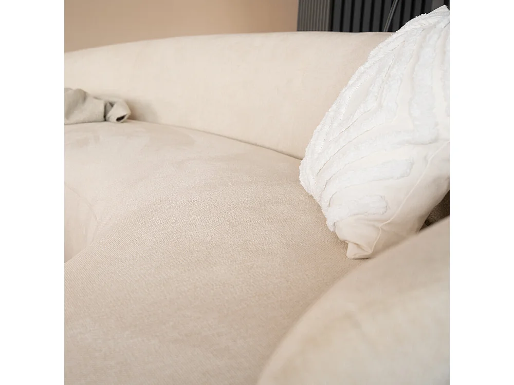 Home Deluxe - Canapé CASARA 258 x 128 x 72 cm - Tissu Beige