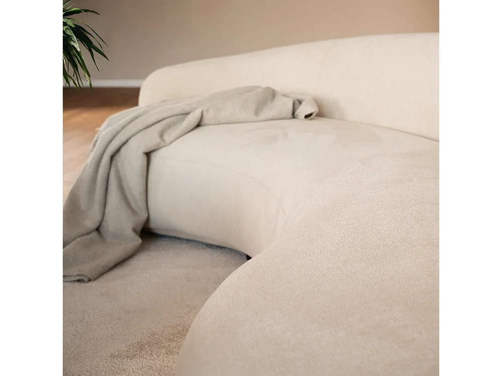 Home Deluxe - Canapé CASARA 258 x 128 x 72 cm - Tissu Beige