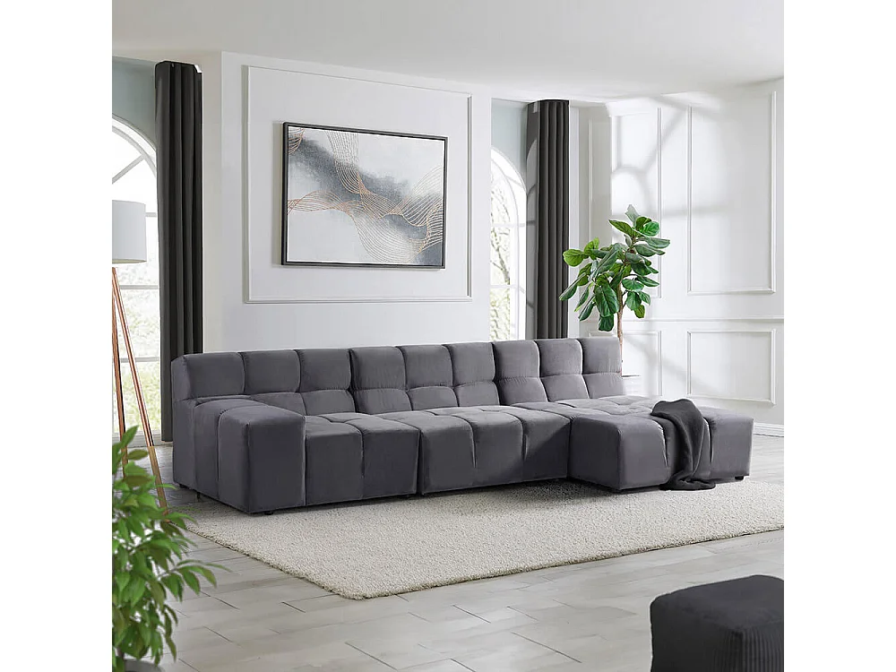 Home Deluxe Canapé modulable ORLENA - XL droite Anthracite