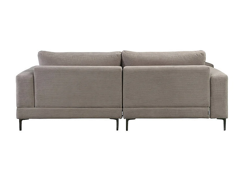 Home Deluxe Canapé BELLANO Beige M 238 x 188 x 94 cm - Ottomane : Droite