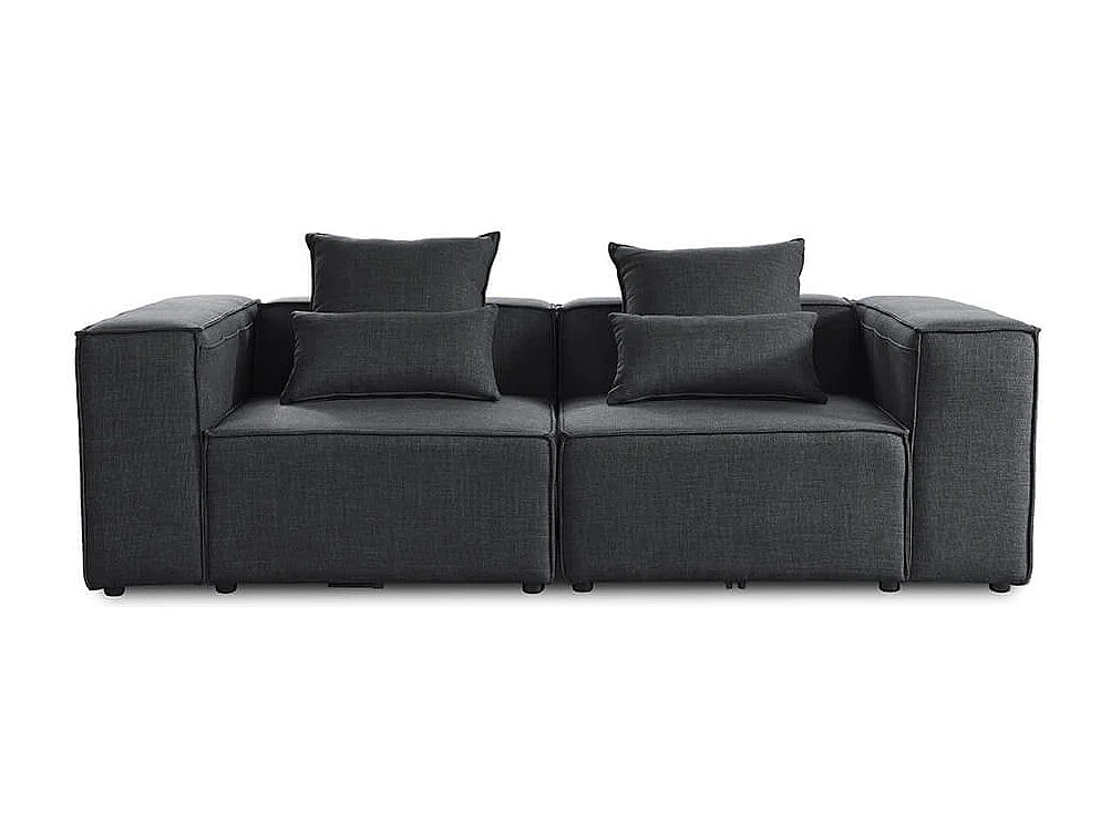 Home Deluxe Canapé modulable VERONA Anthracite S